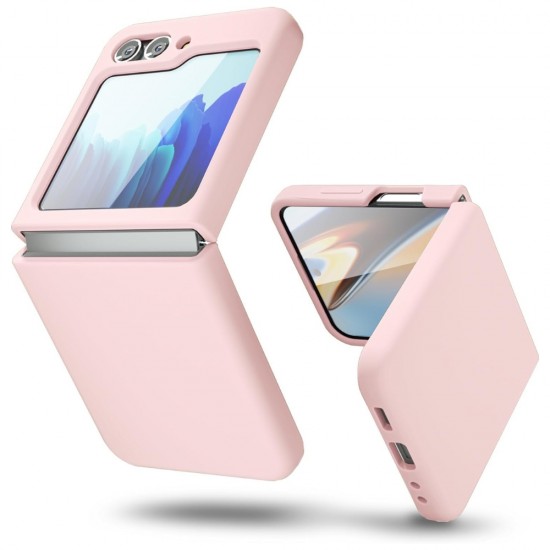 Силиконов кейс bSmart Silicone Cover, За Samsung Galaxy Z Flip5 5G, Бледорозов от Fonax.bg