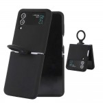 Силиконов кейс bSmart Silicone Cover с пръстен, За Samsung Galaxy Z Flip4 5G, Черен