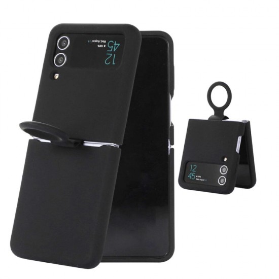 Силиконов кейс bSmart Silicone Cover с пръстен, За Samsung Galaxy Z Flip4 5G, Черен от Fonax.bg