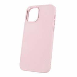 Силиконов кейс bSmart Silicone Satin Case, За iPhone 12/12 Pro (6.1), Бледорозов