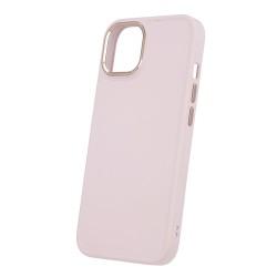 Силиконов кейс bSmart Silicone Satin Case, За iPhone 14 Pro Max (6.7), Бледорозов