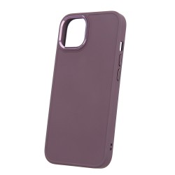 Силиконов кейс bSmart Silicone Satin Case, За iPhone 15 Pro (6.1), Тъмнолилав