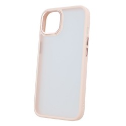 Силиконов кейс bSmart Silicone Satin Matt Case, За iPhone 15 Pro Max (6.7), Бледорозов