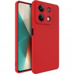 Силиконов кейс bSmart Silicone Soft Cover, За Xiaomi Redmi Note 13 5G, Червен