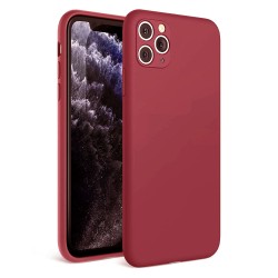 Силиконов кейс bSmart Silicone Soft Cover, За iPhone 12 mini (5.4), Бордо