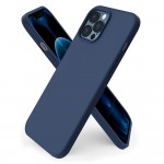 Силиконов кейс bSmart Silicone Soft Cover, За iPhone 14 Pro (6.1), Тъмносин