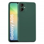 Силиконов кейс iPaky матиран, За Samsung Galaxy A06, Тъмнозелен