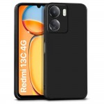 Силиконов кейс iPaky матиран, За Xiaomi Redmi 13C 4G, Черен