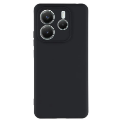 Силиконов кейс iPaky матиран, За Xiaomi Redmi Note 14 5G, Черен