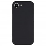 Силиконов кейс iPaky матиран, За iPhone 16e, Черен