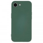 Силиконов кейс iPaky матиран, За iPhone 16e, Тъмнозелен