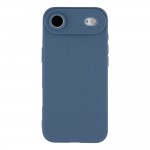 Силиконов кейс iPaky матиран, За iPhone 17 Air (6.9), Тъмносин