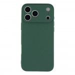 Силиконов кейс iPaky матиран, За iPhone 17 Pro Max (6.9), Тъмнозелен