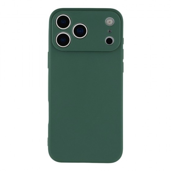 Силиконов кейс iPaky матиран, За iPhone 17 Pro Max (6.9), Тъмнозелен от Fonax.bg