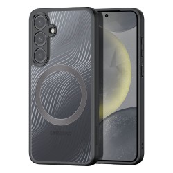 Силиконов твърд кейс Dux Ducis AIMO с Magsafe, За Samsung Galaxy S24 (S921B), Черен