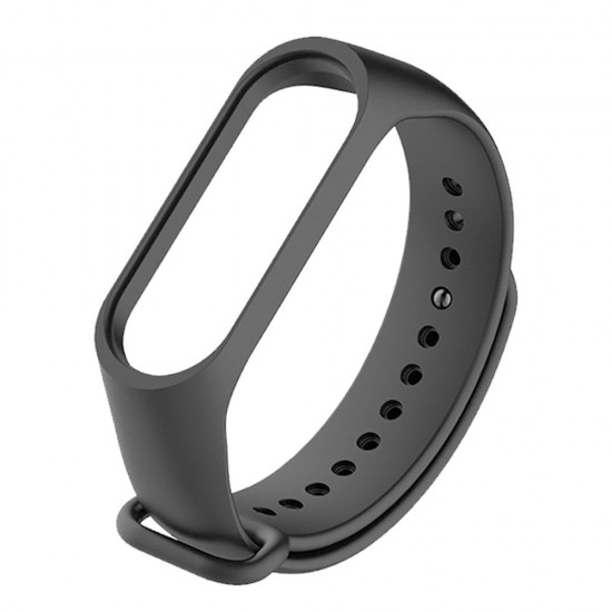 Силиконова каишка bSmart за смарт гривна Xiaomi Mi Band 3/4/5/6, Черна от Fonax.bg