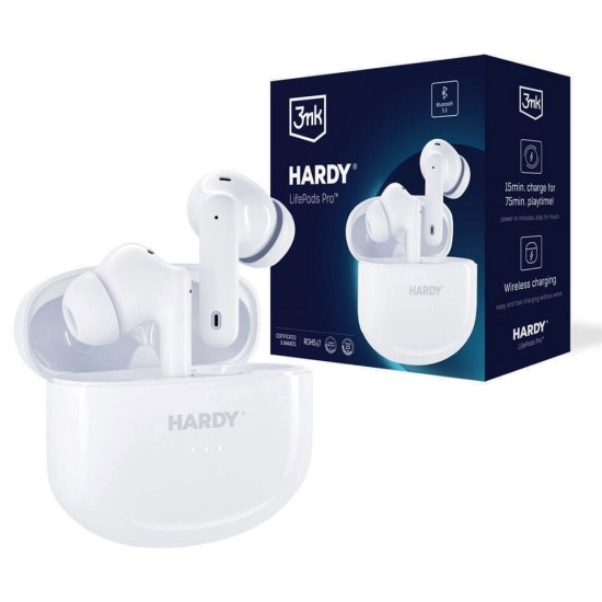 Слушалки Bluetooth безжични 3mk HARDY LifePods Pro, Бели от Fonax.bg