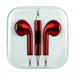Слушалки HF за iPhone 3.5 mm в кутия, Червени