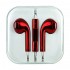 Слушалки HF за iPhone 3.5 mm в кутия, Червени