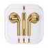 Слушалки HF за iPhone 3.5 mm в кутия, Златисти