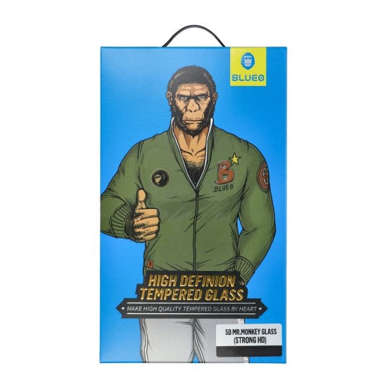 Стъклен протектор за дисплей Blueo 5D Full Strong HD с цяло лепило, За iPhone 12/12 Pro (6.1), Черен от Fonax.bg