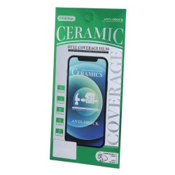 Стъклен протектор Ceramic 5D Full с цяло лепило, За Samsung Galaxy A30s/A50 (A307F/A505F), Черен