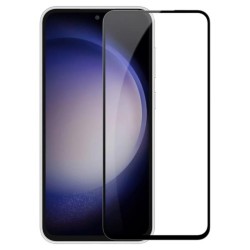 Стъклен протектор MBX 5D Slim с цяло лепило, За Samsung Galaxy S23 FE (S711B), Черен