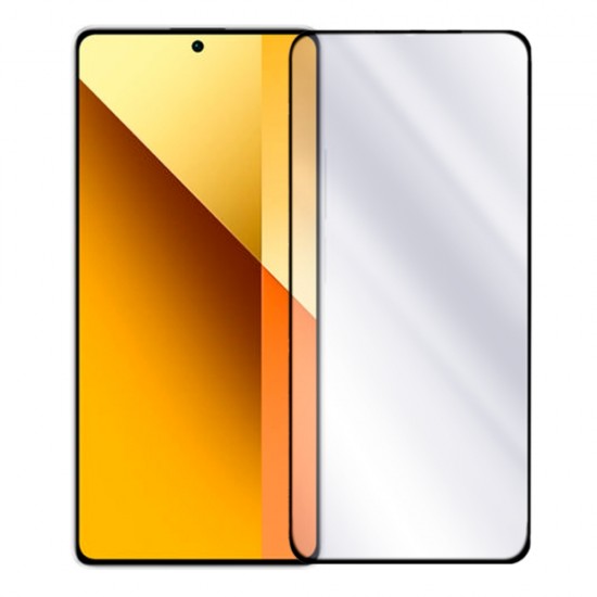 Стъклен протектор за дисплей MBX 5D Slim с цяло лепило, За Xiaomi Redmi Note 13 5G, Черен от Fonax.bg