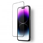 Стъклен протектор MBX 9D Paper Box Flat, За iPhone 14 Pro (6.1), Черен