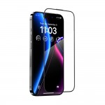 Стъклен протектор OG Premium с цяло лепило, За iPhone 15 Plus (6.7), Черен