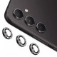 Стъклен протектор с метални рингове и камъни за задна камера MBX за Samsung Galaxy A54 5G (A546B), Черен от Fonax.bg