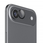 Стъклен протектор с метални рингове за задна камера MBX за Apple iPhone 17 Air, Черен