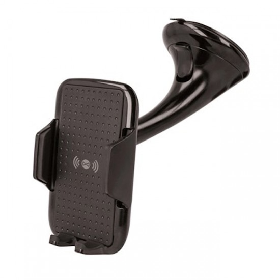 Стойка за кола за предното стъкло Forever WCH-100 с безжично зареждане, Черна от Fonax.bg