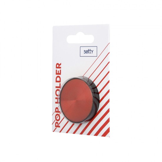 Държач за телефон Setty, Кръгъл, Червен от Fonax.bg