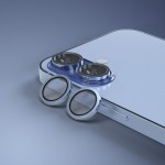 Etteri протектор метални рингове за задна камера за iPhone 17 (6.3), син