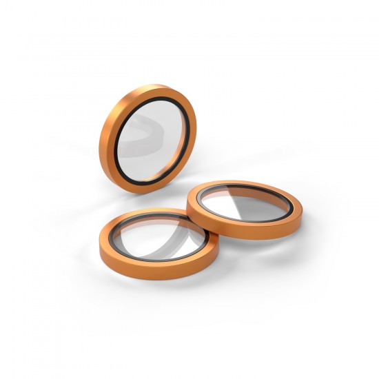 Etteri протектор метални рингове за задна камера за iPhone 17 Pro / 17 Pro Max, оранжев от Fonax.bg