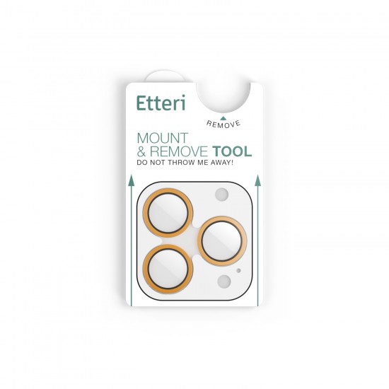 Etteri протектор метални рингове за задна камера за iPhone 17 Pro / 17 Pro Max, оранжев от Fonax.bg