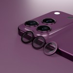 Etteri протектор метални рингове за задна камера за iPhone 18 Pro / 18 Pro Max, бордо