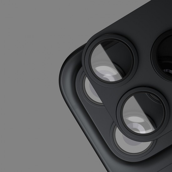 Etteri протектор за задна камера за iPhone 17 Pro  / 18 Pro, тъмносив