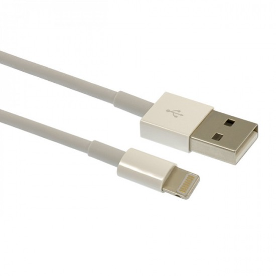 Кабел USB MBX с намотка тип iPhone, Lightning, Бял от Fonax.bg