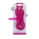 Кабел USB Setty Barbie Style 1.5м, 2.1A, USB-Type C, с подсилени конектори, Цикламен от Fonax.bg