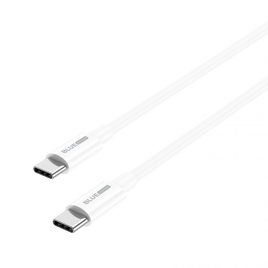 Кабел USB-C BLUE Power BBX44 Type C-Type C, 1м, 100W, 5A, в кутия, Бял от Fonax.bg
