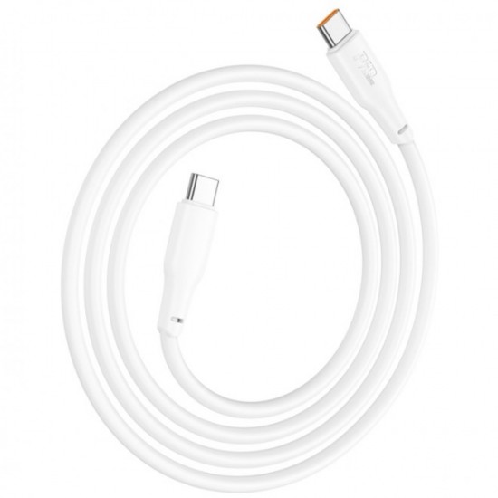 Кабел USB-C - USB-C, HOCO X93, 60W, 3A, 2м, Бял от Fonax.bg