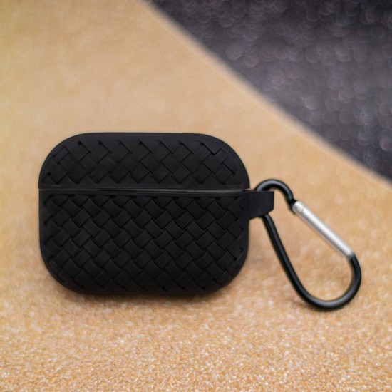 Калъф силиконов за Airpods 3 слушалки Braid, Черен от Fonax.bg