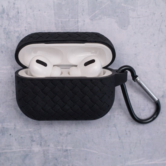 Калъф силиконов за Airpods 3 слушалки Braid, Черен от Fonax.bg