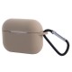 Калъф силиконов за Airpods Pro слушалки bSmart с висулка коте, Бежов от Fonax.bg