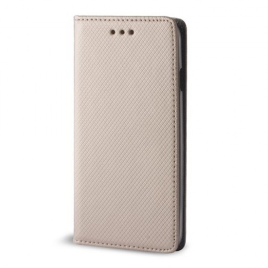 Калъф тефтер флип bSmart Magnet Book страничен, За Honor 200 Lite, Златист от Fonax.bg
