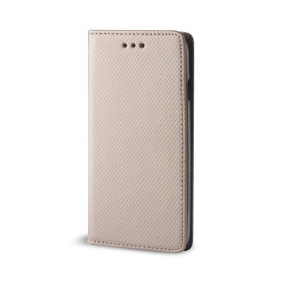 Калъф тефтер флип bSmart Magnet Book страничен, За Honor 200, Златист от Fonax.bg