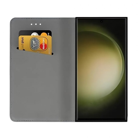 Калъф тефтер флип bSmart Magnetic Book страничен, За Samsung Galaxy S25 FE, Черен от Fonax.bg