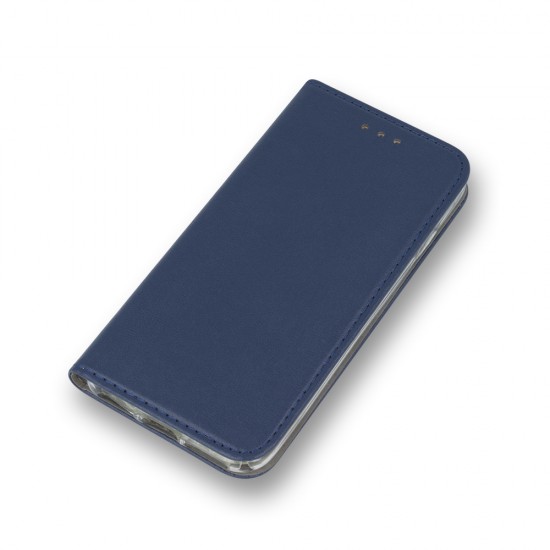 Калъф тефтер флип bSmart Magnetic Book страничен, За Xiaomi Redmi 17, Тъмносин